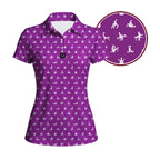 Stick Figure Polo Shirt For Women