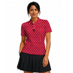 Stick Figure Polo Shirt For Women