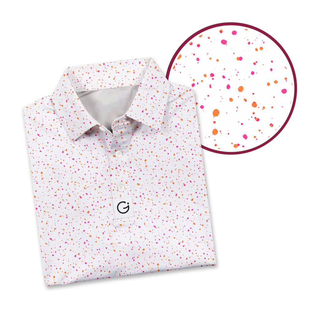 Azalea Spatter Polo Shirt For Men