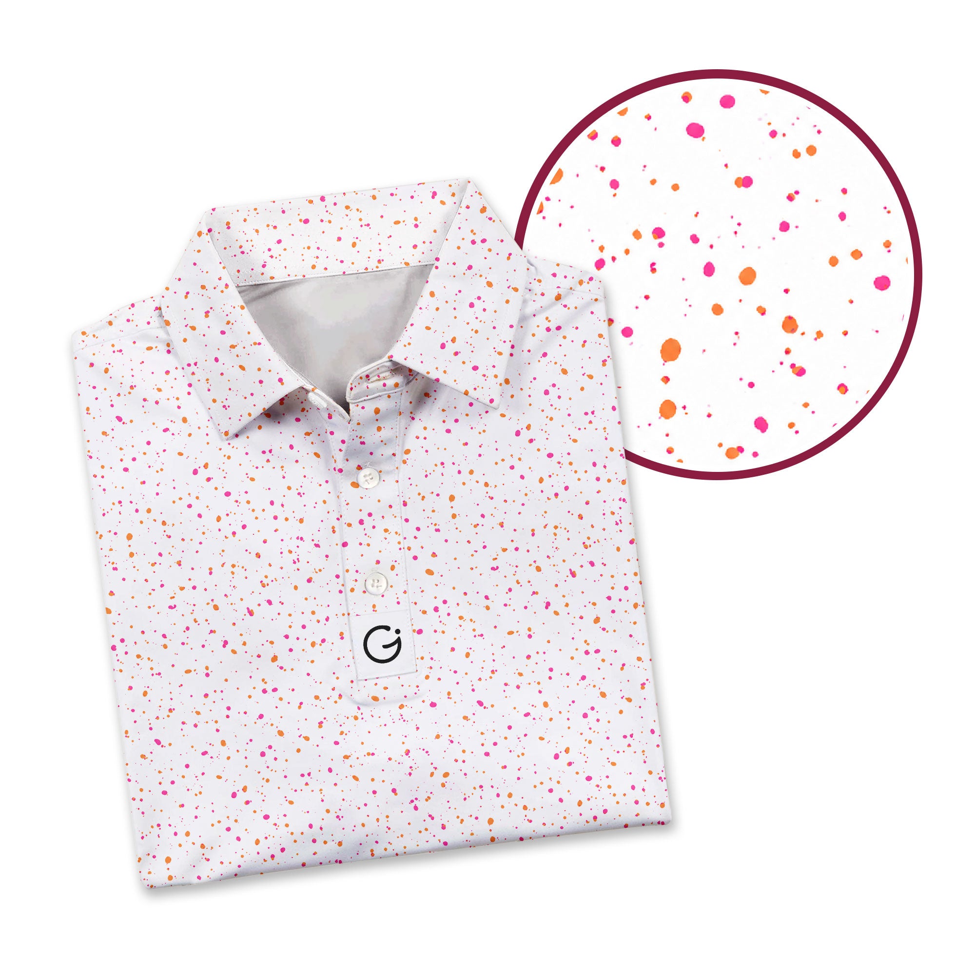 Azalea Spatter Polo Shirt For Men