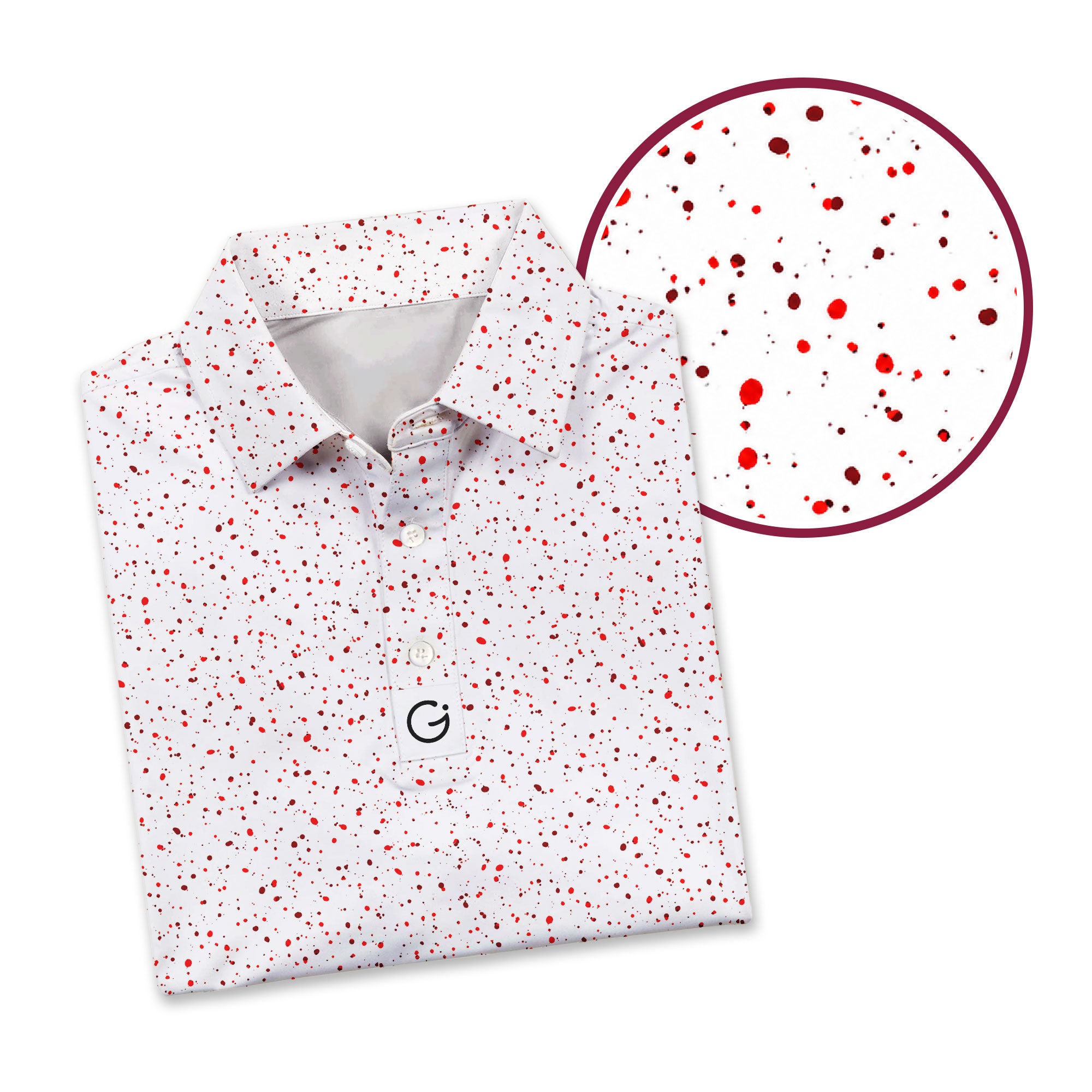 Canada Spatter Polo Shirt For Men