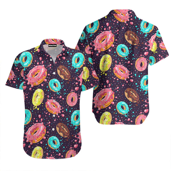 Donuts Chocolate Lemon Blue Mint Hawaiian Shirt