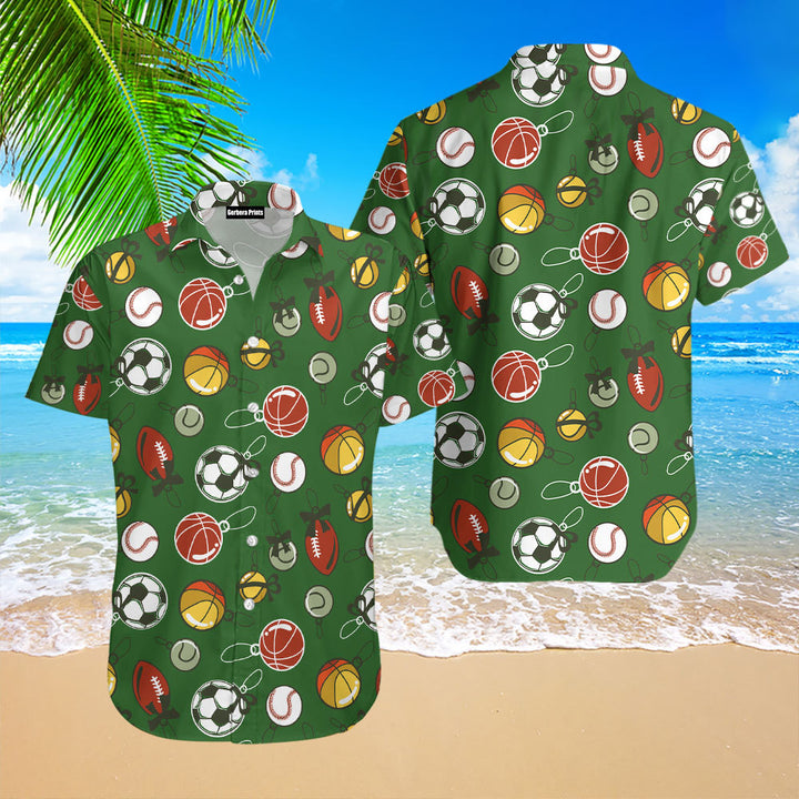 Christmas Sport Dark Green Hawaiian Shirt