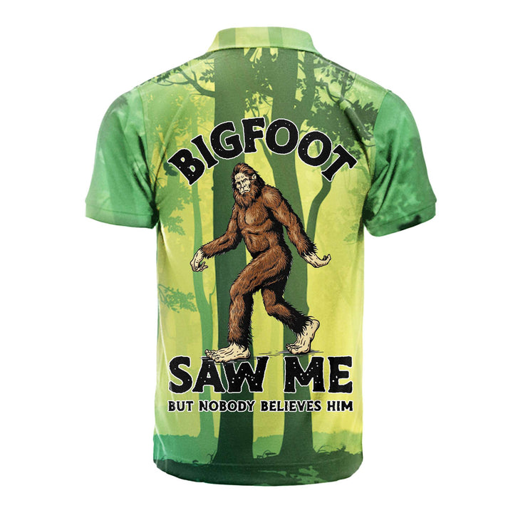 Bigfoot Saw Me In The Forest Polo Shirt For Men 