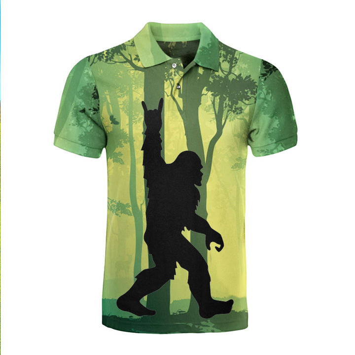 Bigfoot Saw Me In The Forest Polo Shirt For Men 