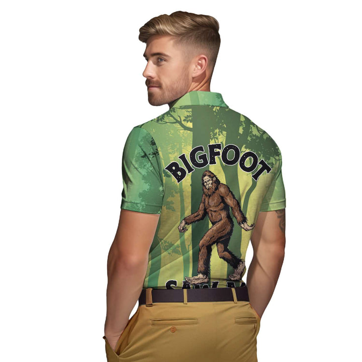 Bigfoot Saw Me In The Forest Polo Shirt For Men 