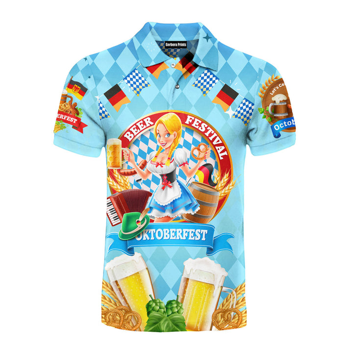 Oktoberfest Celebration Beer Lover Party Polo Shirt For Men 