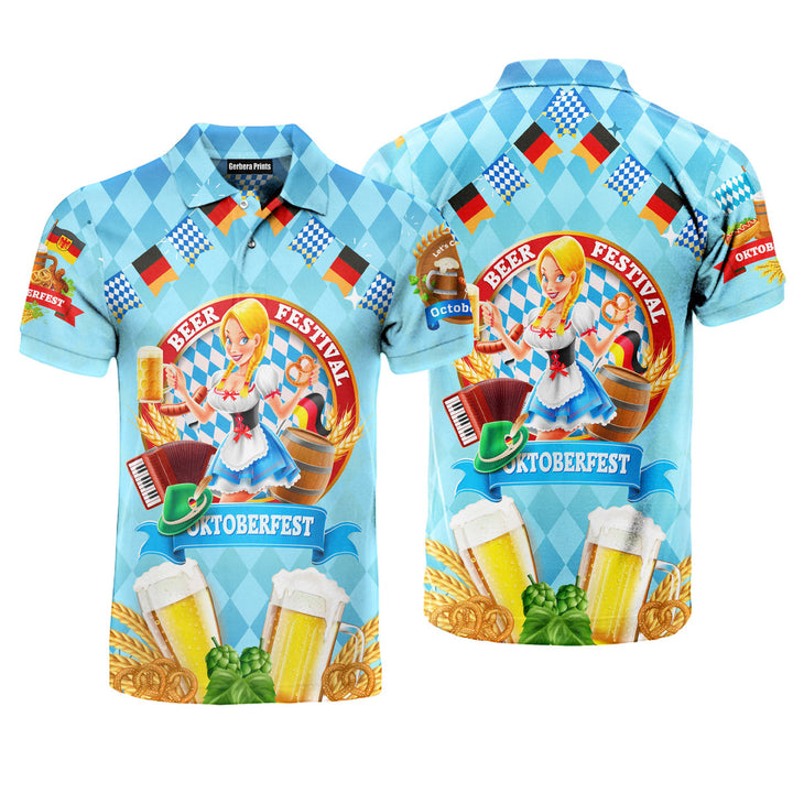 Oktoberfest Celebration Beer Lover Party Polo Shirt For Men 