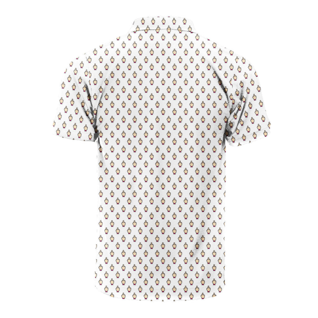 Friendly Hello - Funny Golf Polo Shirt-Polo Shirt For Men-Gerbera Prints