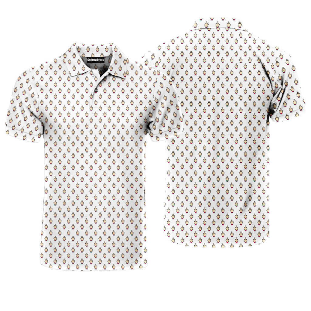 Friendly Hello - Funny Golf Polo Shirt-Polo Shirt For Men-Gerbera Prints
