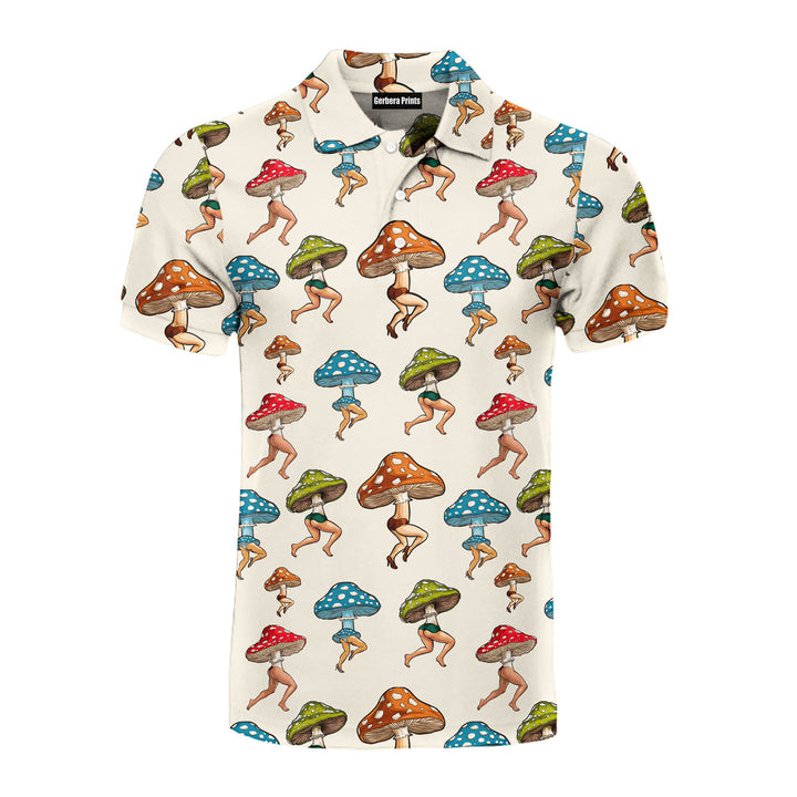 PeachBruh Sexy Mushroom - Funny Golf Polo Shirt