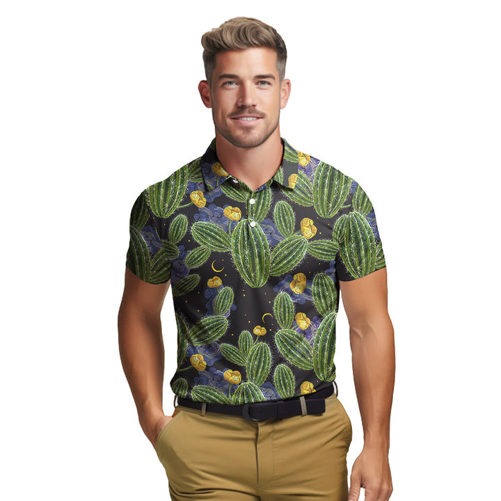 Cactus Desert Drives - Golf Polo Shirt