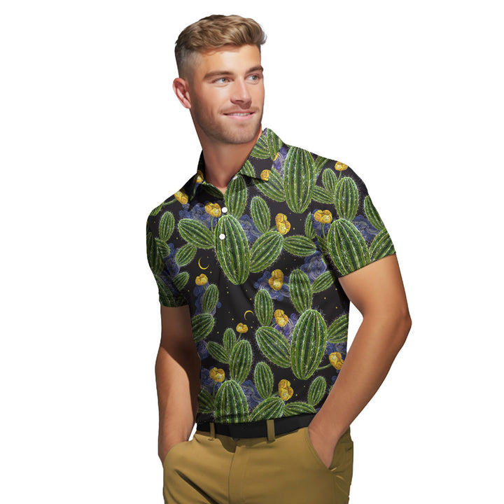 Cactus Desert Drives - Golf Polo Shirt