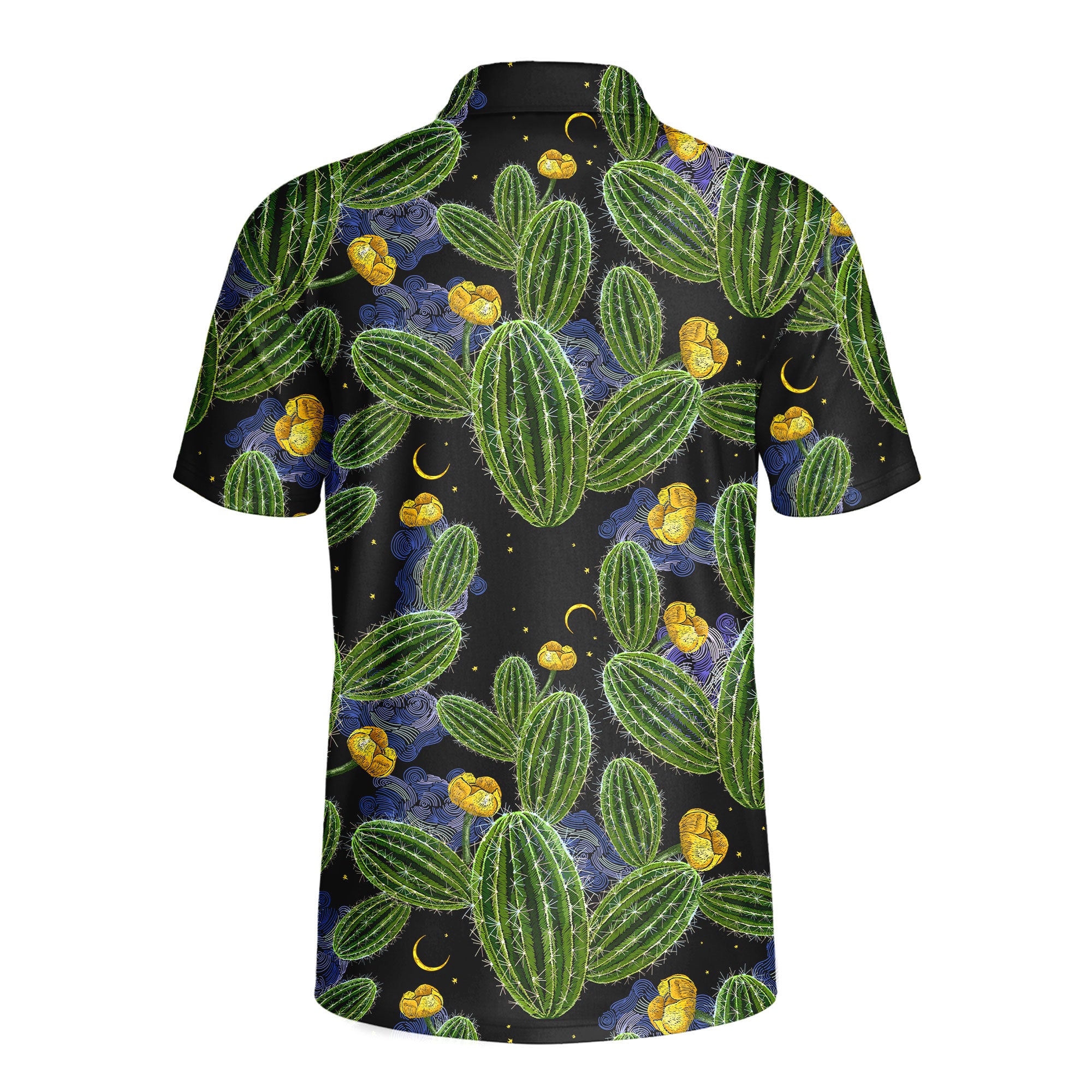 Cactus Desert Drives - Golf Polo Shirt-Polo Shirt For Men-Gerbera Prints