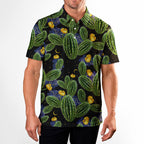 Cactus Desert Drives - Golf Polo Shirt-Polo Shirt For Men-Gerbera Prints