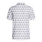Dimple Star Flag Polo Shirt For Men - Back