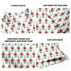 Rage In Bloom Polo Shirt For Men - Fabric Detail