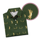 Buck Season Birdie Polo Shirt For Men - Folded