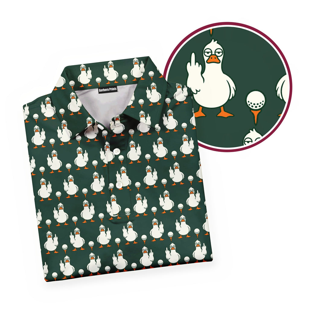 Birdie Salute Polo Shirt For Men - Folded
