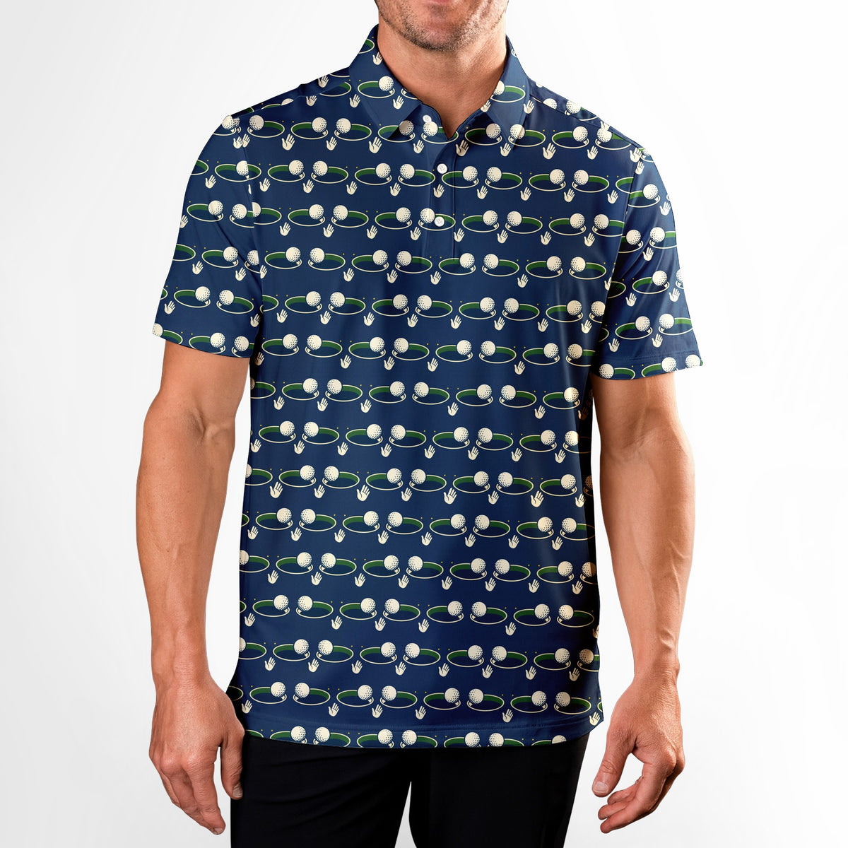 I Got This One Polo Shirt For Men - Model Front