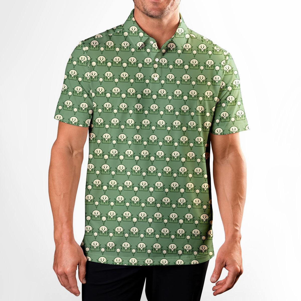 Lost In The Rough Polo Shirt For Men - Model Front