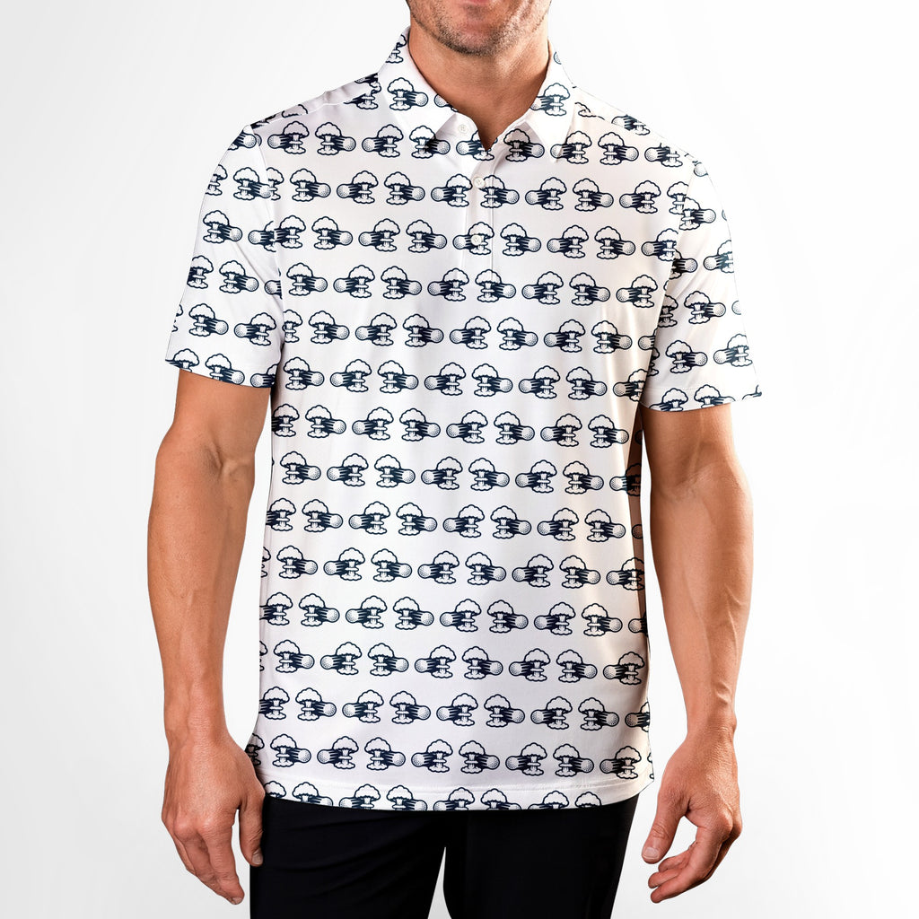 Total Tee Destruction Polo Shirt For Men - Model Front