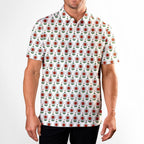 Rage In Bloom Polo Shirt For Men - Model Front