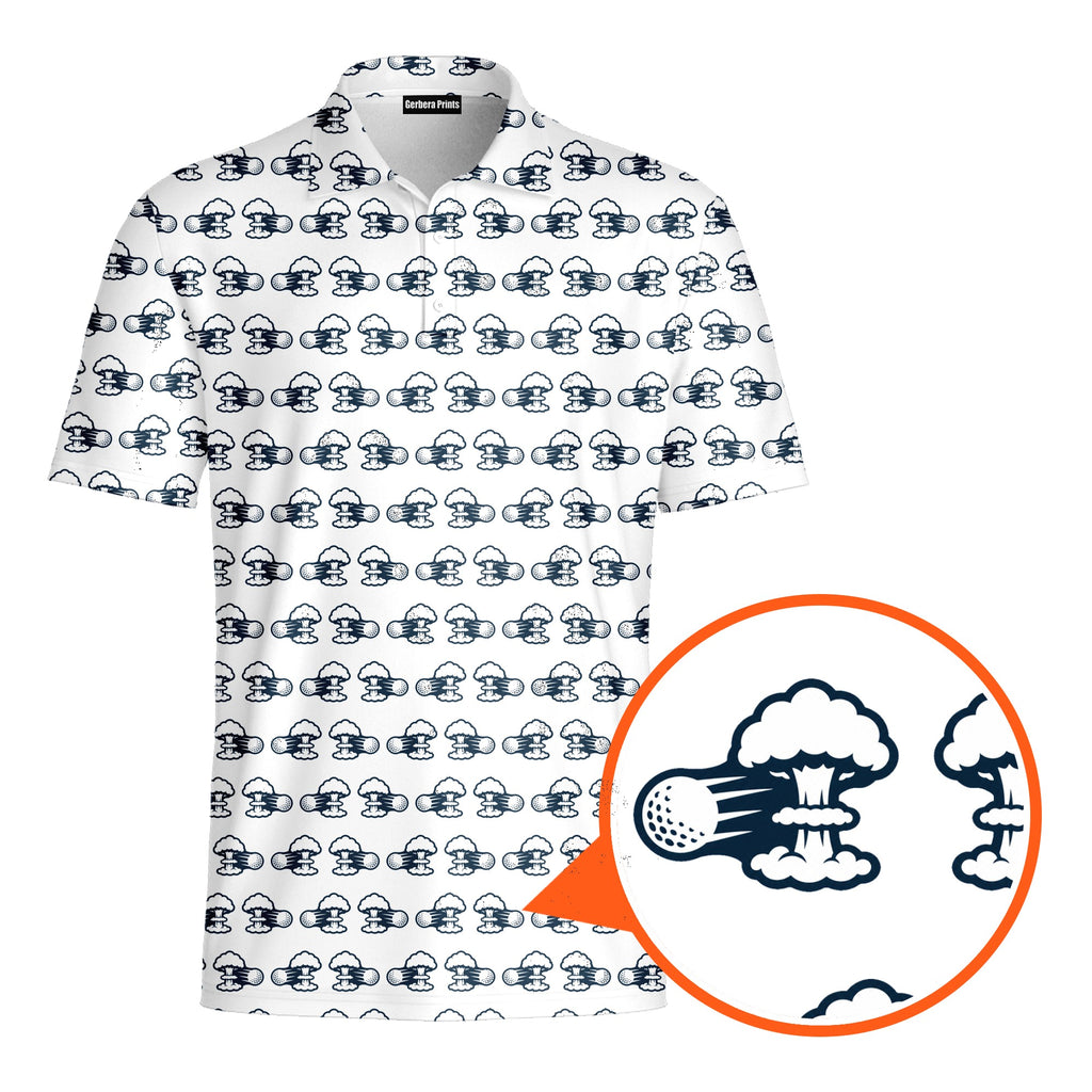 Total Tee Destruction Polo Shirt For Men - Detail Close-up