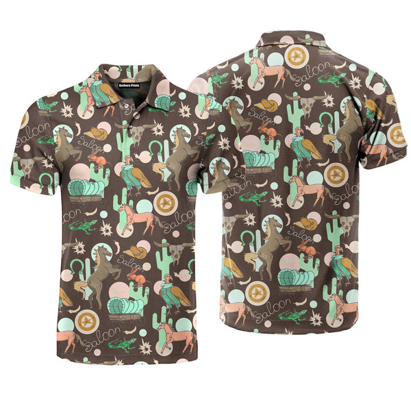 Kentucky Derby Country Horse Cowboy Polo Shirt For Men