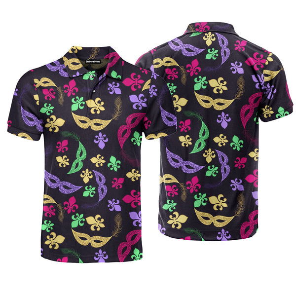 Happy Carnival Mardi Gras Polo Shirt For Men