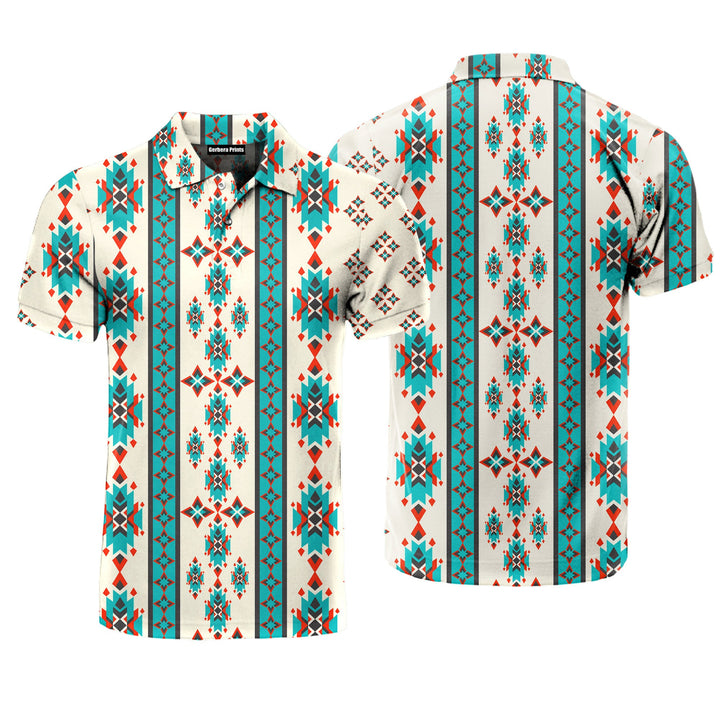 Ethnic Native American Style Polo Shirt For Men