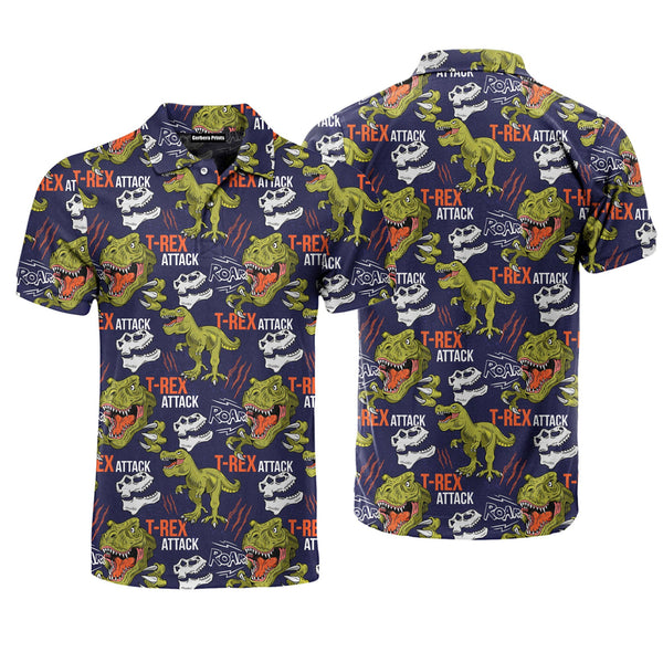 Tyrannosaurus Cool T Rex Polo Shirt For Men