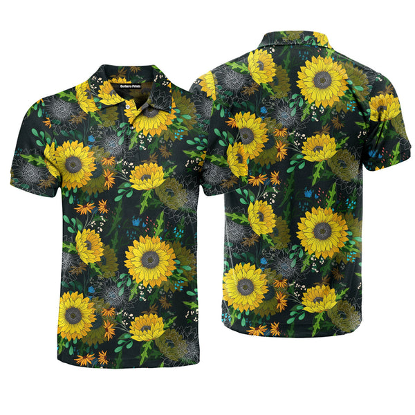 Sunflowers Polo Shirt For Men