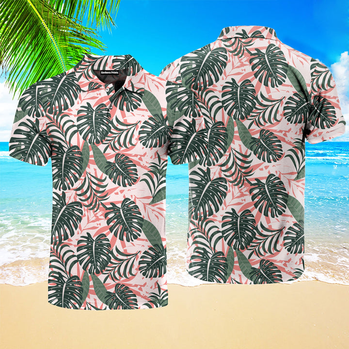 Summer Bright Tropical Polo Shirt For Men