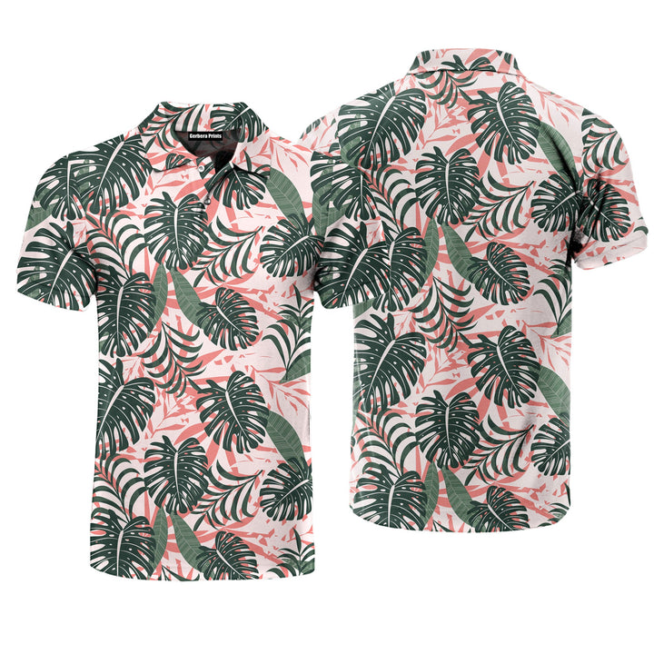 Summer Bright Tropical Polo Shirt For Men