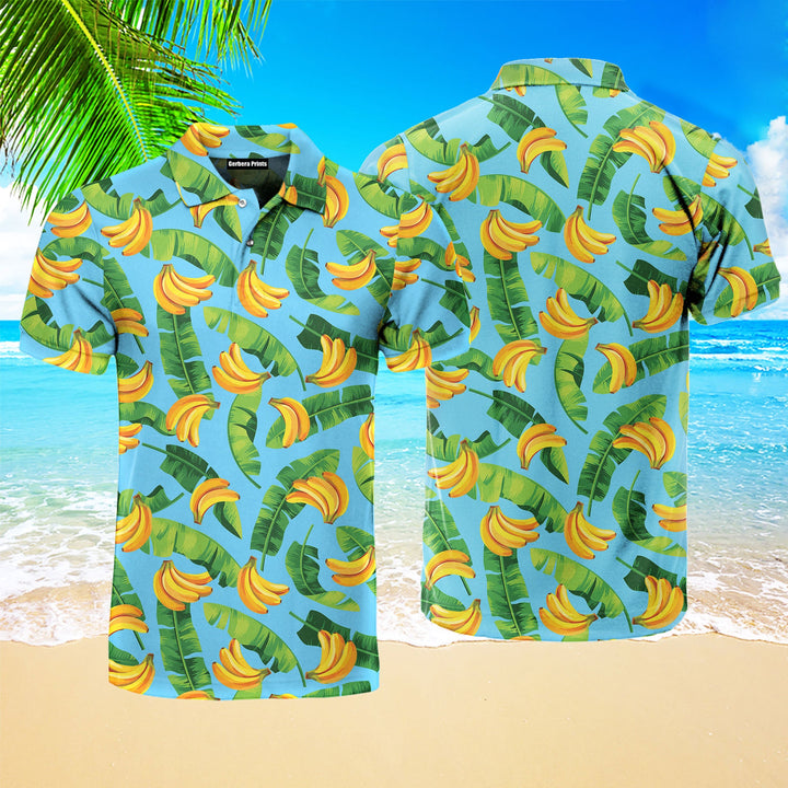 Banana Leaves Polo Shirt For Men