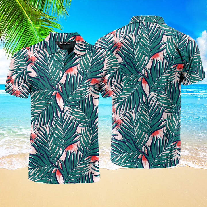 Tropical Amazing Coconut Palm Polo Shirt For Men