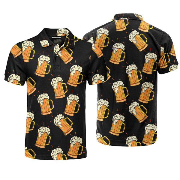 Craft Glass Beer Polo Shirt For Men