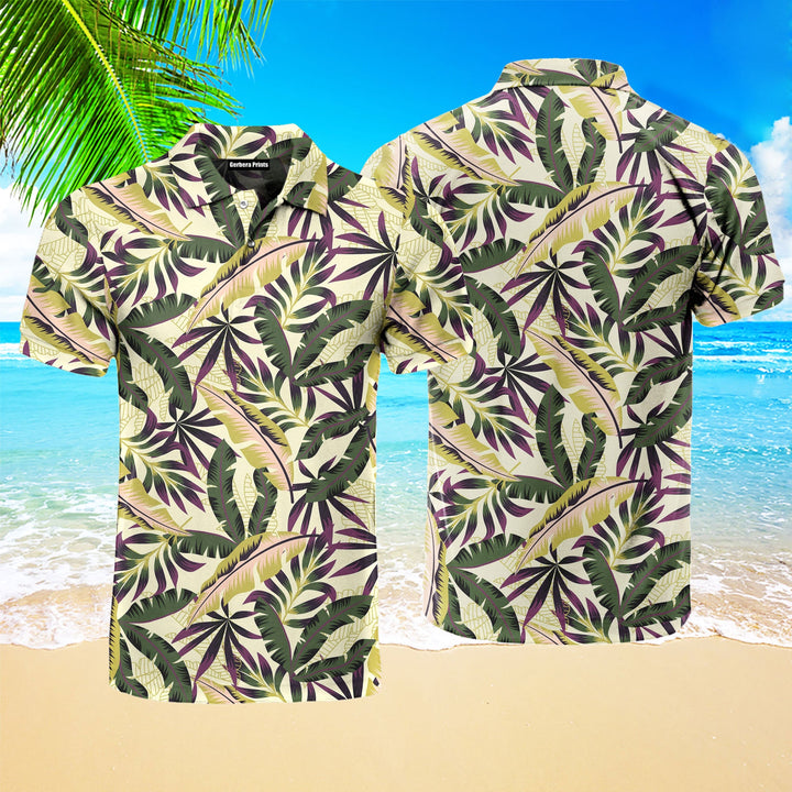 Tropical Seamless Polo Shirt For Men