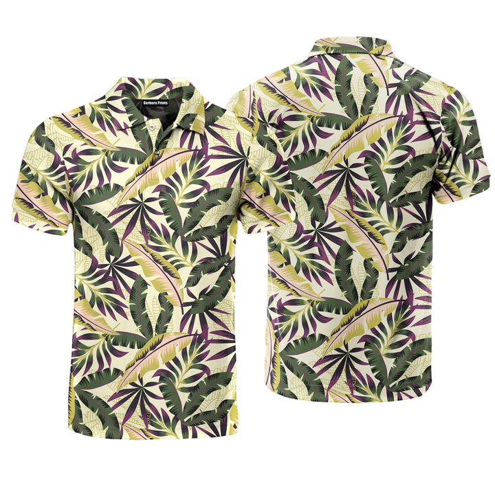 Tropical Seamless Polo Shirt For Men