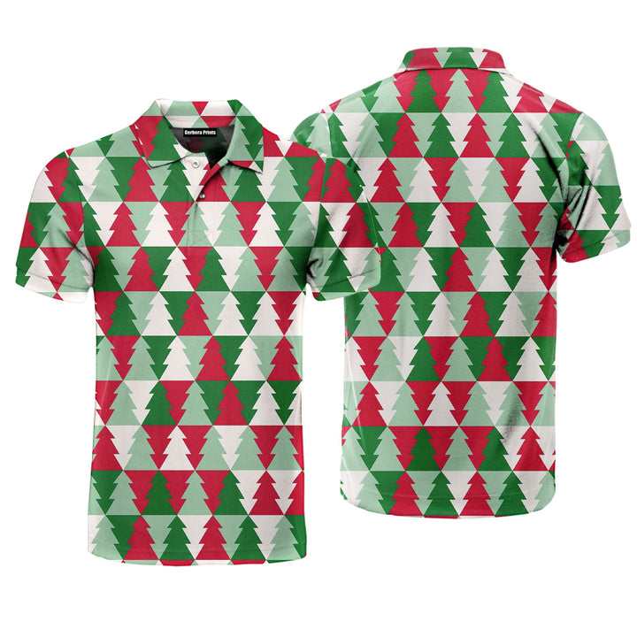 Christmas Tree Merry Christmas Polo Shirt For Men