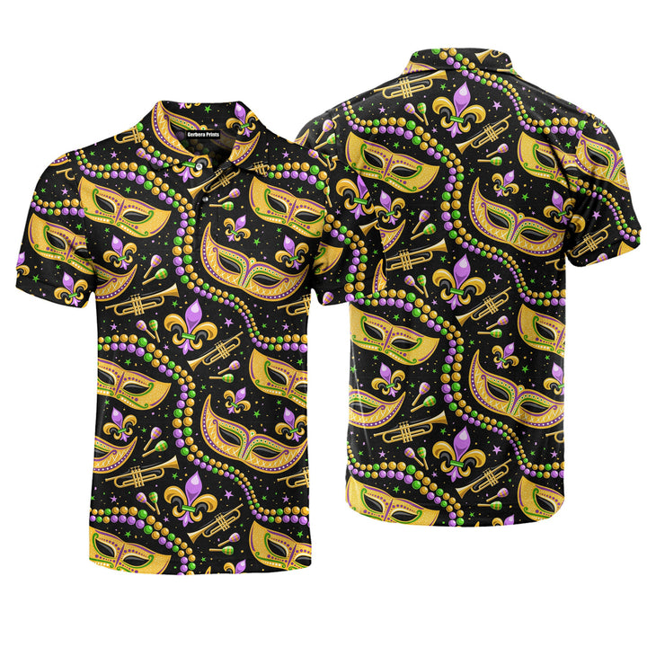 Mardi Gras Carnival Polo Shirt For Men