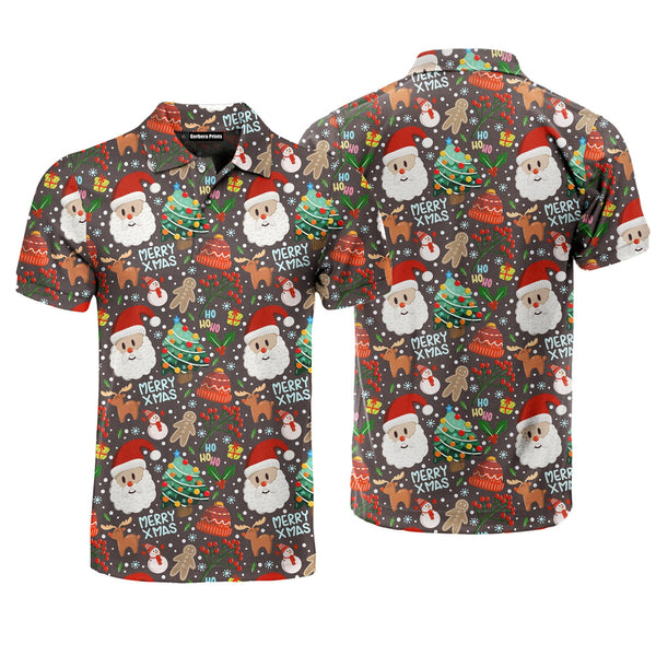 Santa Claus Party Polo Shirt For Men