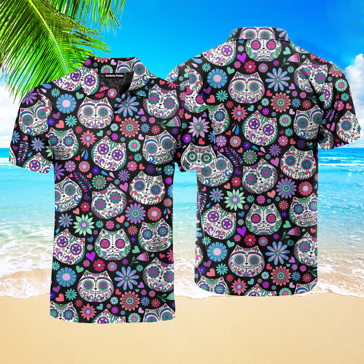 Day Of The Dead Sugar Skulls Polo Shirt For Men