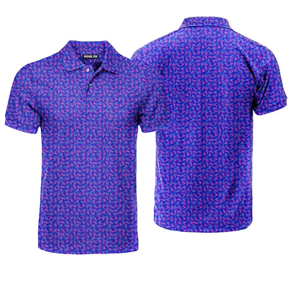 Exercise In The Midnight - Funny Golf Polo Shirt-Polo Shirt For Men-Gerbera Prints