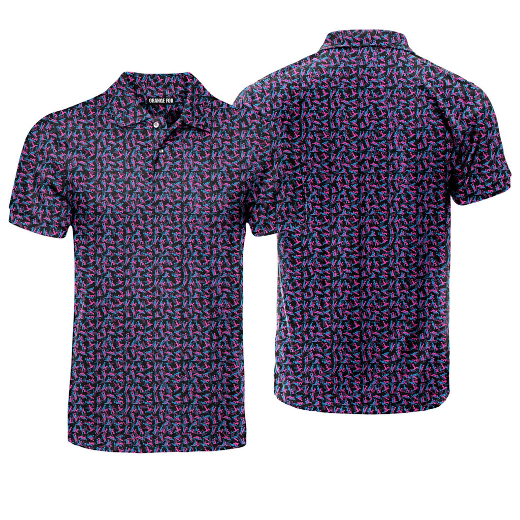 Exercise In The Midnight - Funny Golf Polo Shirt-Polo Shirt For Men-Gerbera Prints