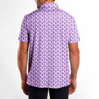 Eggplant Is Filled With Milk-Polo Shirt For Men-Gerbera Prints