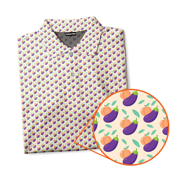 Peach Eggplant - Golf Polo Shirt