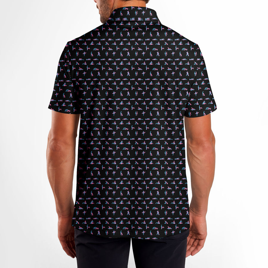 Back preview of S-e-x Ed. - Funny Golf Polo Shirt with your team and number