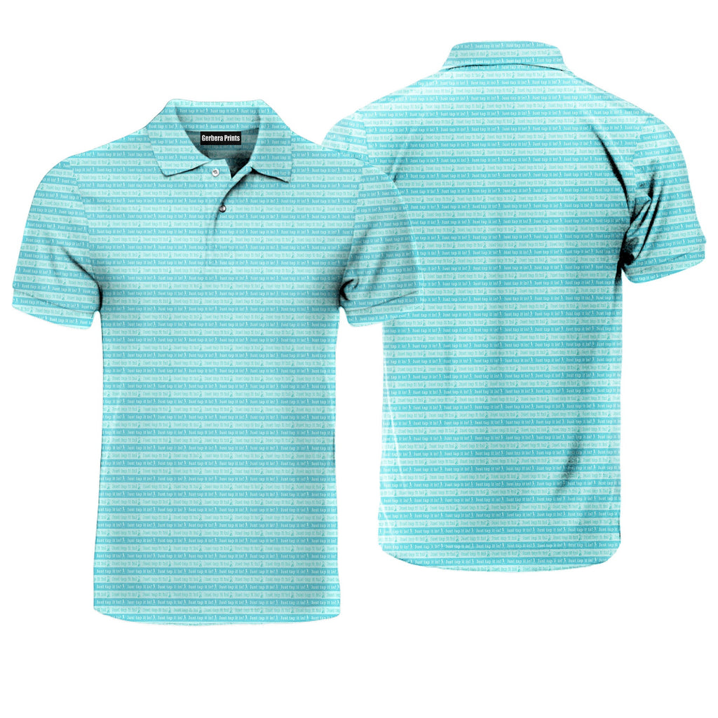 Just tap it in - Golf Polo Shirt-Polo Shirt For Men-Gerbera Prints